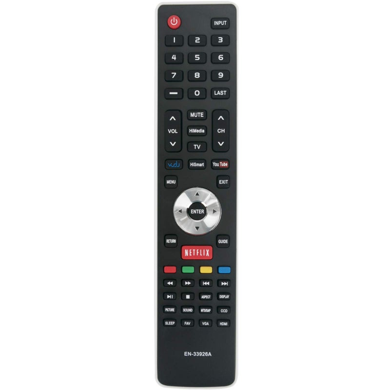 PERFASCIN New EN-33926A EN33926A Replacement Remote Control Compatible with Hisense LCD LED TV 32H5B 32K20DW 40H5 40H5B 40K366WN 48H5 50H5B 50H5G 50H5GB 50K610GWN 55K610GWN 65H8CG 75H9 PERFASCIN - Image 1